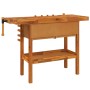 Banco de trabajo cajones y tornillos banco acacia 124x52x83 cm de vidaXL, Mesas de trabajo - Ref: Foro24-153322, Precio: 232,...