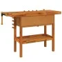 Banco de trabajo cajones y tornillos banco acacia 124x52x83 cm de vidaXL, Mesas de trabajo - Ref: Foro24-153322, Precio: 228,...