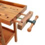 Banco de trabajo cajones y tornillos banco acacia 124x52x83 cm de vidaXL, Mesas de trabajo - Ref: Foro24-153322, Precio: 232,...