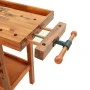 Banco de trabajo cajones y tornillos banco acacia 124x52x83 cm de vidaXL, Mesas de trabajo - Ref: Foro24-153322, Precio: 228,...