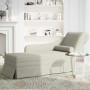 Chaise longue respaldo reposabrazos derecho terciopelo crema en Divanes | Comprar online en Foru.es