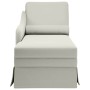 Chaise longue respaldo reposabrazos derecho terciopelo crema en Divanes | Comprar online en Foru.es