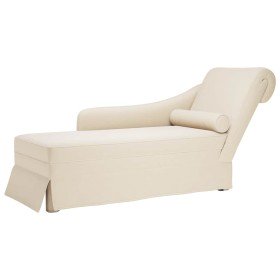 Chaise longue respaldo reposabrazos derecho terciopelo lino en Divanes | Comprar online en Foru.es