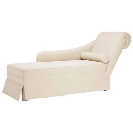 Chaise longue respaldo reposabrazos derecho terciopelo lino en Divanes | Comprar online en Foru.es
