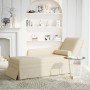 Chaise longue respaldo reposabrazos derecho terciopelo lino en Divanes | Comprar online en Foru.es