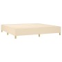 Estructura de cama de tela color crema 200x200 cm de vidaXL, Camas y somieres - Ref: Foro24-3120990, Precio: 128,10 €, Descue...