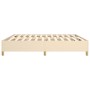 Estructura de cama de tela color crema 200x200 cm de vidaXL, Camas y somieres - Ref: Foro24-3120990, Precio: 128,10 €, Descue...