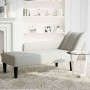 Chaise longue con reposabrazos derecho terciopelo gris claro en Divanes | Comprar online en Foru.es