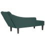 Chaise longue con reposabrazos derecho terciopelo oscuro en Divanes | Comprar online en Foru.es