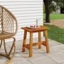 Taburete rectangular madera maciza de acacia 45x29x45 cm de vidaXL, Taburetes y sillas plegables - Ref: Foro24-153330, Precio...