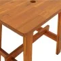Taburete rectangular madera maciza de acacia 45x29x45 cm de vidaXL, Taburetes y sillas plegables - Ref: Foro24-153330, Precio...