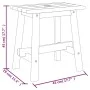 Rectangular stool solid acacia wood 45x29x45 cm by vidaXL, Folding stools and chairs - Ref: Foro24-153330, Price: 38,30 €, Di...