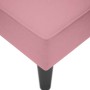 Chaise longue con reposabrazos derecho terciopelo rosa en Divanes | Comprar online en Foru.es
