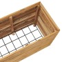 Arriate elevado madera de teca reciclada y acero 150x40x55 cm de vidaXL, Maceteros y jardineras - Ref: Foro24-47426, Precio: ...