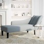 Chaise longue con reposabrazos derecho tela gris claro en Divanes | Comprar online en Foru.es