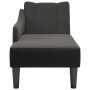 Chaise longue con reposabrazos derecho tela negra en Divanes | Comprar online en Foru.es