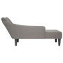Chaise longue con reposabrazos derecho tela color topo en Divanes | Comprar online en Foru.es