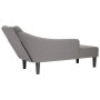 Chaise longue con reposabrazos derecho tela color topo en Divanes | Comprar online en Foru.es