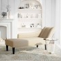 Chaise longue con reposabrazos derecho tela crema en Divanes | Comprar online en Foru.es