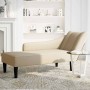 Chaise longue con reposabrazos derecho tela crema en Divanes | Comprar online en Foru.es