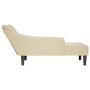 Chaise longue con reposabrazos derecho tela crema en Divanes | Comprar online en Foru.es