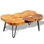 Mesa de centro con 6 troncos madera maciza de sheesham 35 cm de vidaXL, Mesas de centro - Ref: Foro24-242443, Precio: 155,68 ...