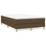 Estructura de cama de tela marrón oscuro 120x200 cm de vidaXL, Camas y somieres - Ref: Foro24-3120601, Precio: 100,03 €, Desc...