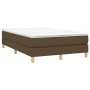 Estructura de cama de tela marrón oscuro 120x200 cm de vidaXL, Camas y somieres - Ref: Foro24-3120601, Precio: 100,03 €, Desc...