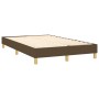 Estructura de cama de tela marrón oscuro 120x200 cm de vidaXL, Camas y somieres - Ref: Foro24-3120601, Precio: 100,03 €, Desc...