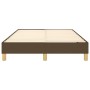 Estructura de cama de tela marrón oscuro 120x200 cm de vidaXL, Camas y somieres - Ref: Foro24-3120601, Precio: 100,03 €, Desc...