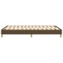 Estructura de cama de tela marrón oscuro 120x200 cm de vidaXL, Camas y somieres - Ref: Foro24-3120601, Precio: 100,03 €, Desc...