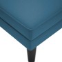 Tumbona con almohada y reposabrazo derecho terciopelo azul en Divanes | Comprar online en Foru.es