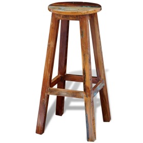 Taburete de bar madera maciza reciclada de vidaXL, Taburetes de cocina - Ref: Foro24-241647, Precio: 124,51 €, Descuento: %