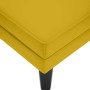 Tumbona con almohada y reposabrazo derecho terciopelo amarillo en Divanes | Comprar online en Foru.es