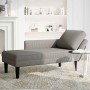 Chaise longue con cojín de tela de pana gris claro en Divanes | Comprar online en Foru.es