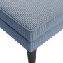 Chaise longue con cojín de tela de pana azul en Divanes | Comprar online en Foru.es