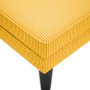 Chaise longue con cojín de tela de pana amarillo claro en Divanes | Comprar online en Foru.es