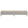 Estructura de cama de tela gris claro 100x200 cm de vidaXL, Camas y somieres - Ref: Foro24-3120937, Precio: 75,69 €, Descuent...