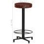 Taburetes de barra de cocina 2 unidades cuero auténtico 66 cm de vidaXL, Taburetes de cocina - Ref: Foro24-321968, Precio: 14...