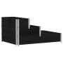Arriate elevado de 3 niveles madera maciza pino negro 120x80 cm en Macetas y jardineras | Comprar online en Foru.es
