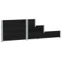 Arriate elevado de 3 niveles madera maciza pino negro 120x80 cm en Macetas y jardineras | Comprar online en Foru.es