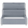 Arriate elevado de 3 niveles madera maciza pino gris 120x80 cm en Macetas y jardineras | Comprar online en Foru.es