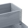 Arriate elevado de 3 niveles madera maciza pino gris 120x80 cm en Macetas y jardineras | Comprar online en Foru.es