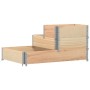 Arriate elevado de 3 niveles madera maciza de pino 120x80 cm en Macetas y jardineras | Comprar online en Foru.es