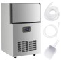 Máquina de hacer cubitos de hielo plateada 45 kg/24 h de vidaXL, Máquinas de hielo - Ref: Foro24-153682, Precio: 415,72 €, De...
