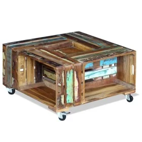 Mesa de centro madera maciza reciclada 70x70x35 cm de vidaXL, Mesas de centro - Ref: Foro24-243306, Precio: 219,97 €, Descuen...