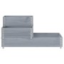 Arriate elevado de 3 niveles madera maciza pino gris 120x80 cm en Macetas y jardineras | Comprar online en Foru.es