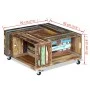 Mesa de centro madera maciza reciclada 70x70x35 cm de vidaXL, Mesas de centro - Ref: Foro24-243306, Precio: 219,97 €, Descuen...
