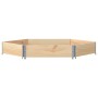 Arriate elevado hexagonal madera maciza de pino 160x160 cm en Macetas y jardineras | Comprar online en Foru.es
