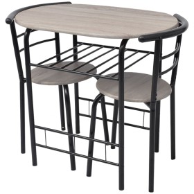 Juego de barra de desayuno MDF de vidaXL, muebles para cocinas y comedores - Ref: Foro24-243001, Precio: 114,91 €, Descuento: %